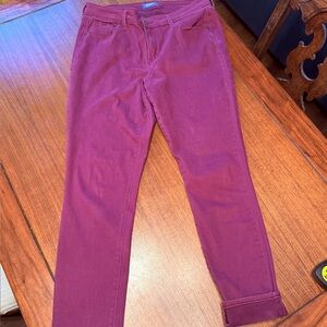 Old Navy Women's Rockstar Mid-Rise Skinny Jeans in Wine/Burgundy Size 12